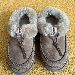 UGG Gray and Brown Tasman Women's Slippers